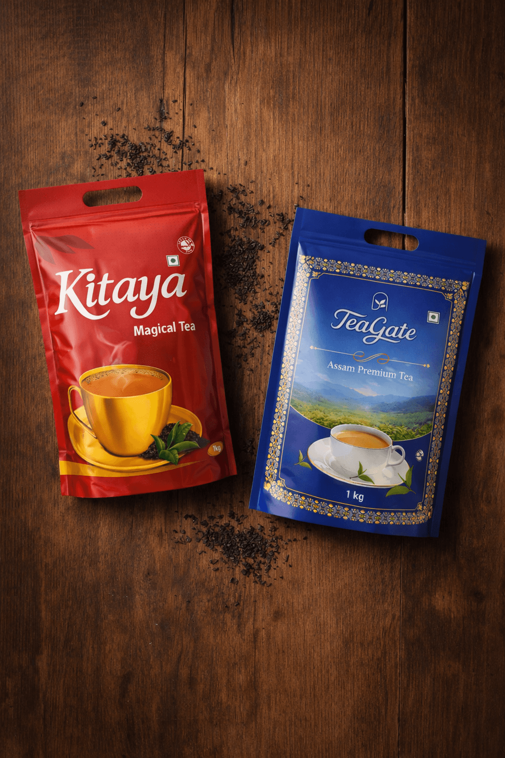 Kitaya and TeaGate premium Assam tea products