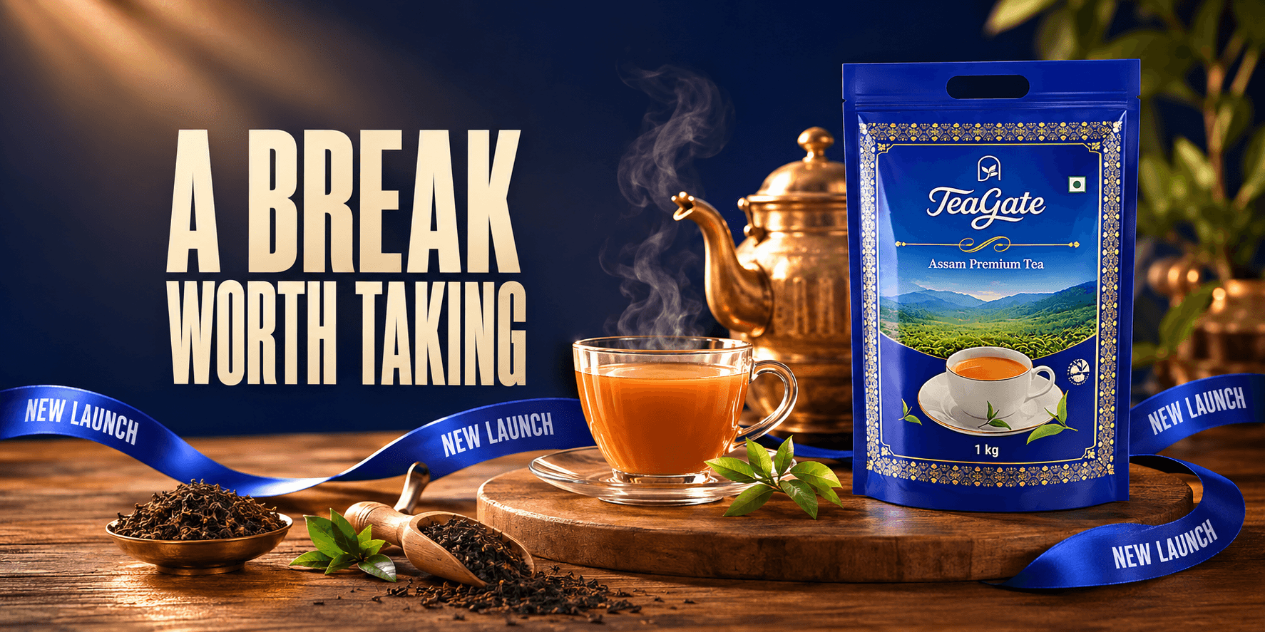 Kitaya Assam chai and TeaGate premium tea packs
